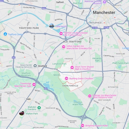 Map of Chorlton