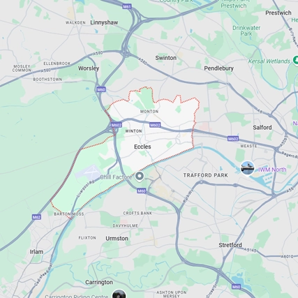 Map of Eccles