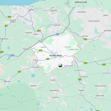 Map of Huddersfield