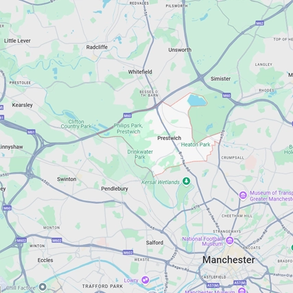 Map of Prestwich