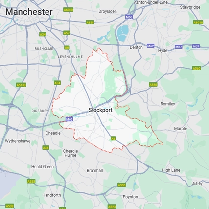Stockport map