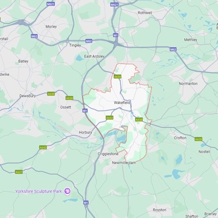 Map of Wakefield