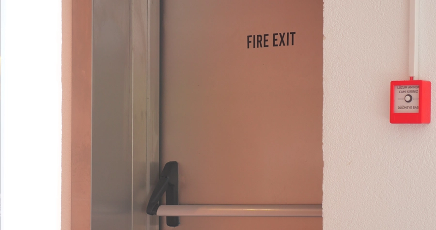 Fire risk door